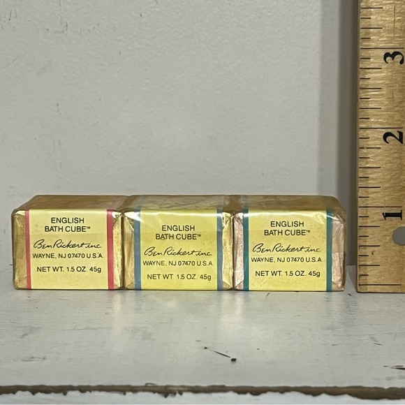 Vintage English Bath Cubes Hampshire Iris, Dover Lavender & Coventry Lily New - Picture 8 of 8